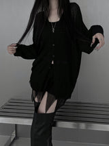 [unisex] シースルーサマーオーバーフィットカーディガン