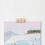 Argyle Check Masking Tape / Vanilla Choco Pink