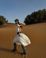 Belt drapping dress