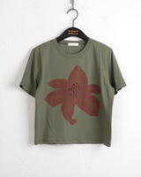 アルツフラワープリントクロップド半袖Tシャツ