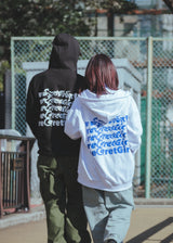 バックプリントロゴZIPパーカー