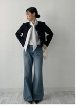 238 Back Pocket Semi-Bootcut Denim Pants