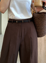 El's Summer Linen Wide Slacks / 2 colors