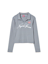 SLIM COLLAR L/S (BLUE)
