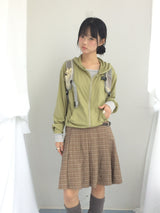 Rib Vintage Check Skirt