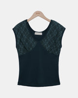 Cherryver Lace Short Sleeve T-Shirt