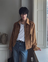 レディ f/w エポレットスエードジャケット