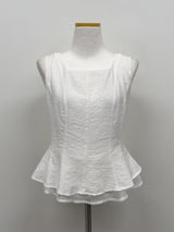[Scarf SET] Liber Frill Sleeveless Blouse