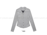 LAYERED COLLAR CARDIGAN