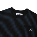 ユニモノチェリーストライプTシャツ [NAVY]