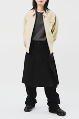 (W) Rag Pleats Skirt (2color)