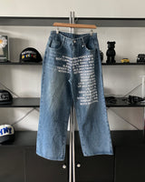 SVレタリング デニム パンツ(2C)
