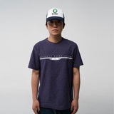 REC RUIT ブックマークリバーシブルリンガーTシャツ (パープル/グレー)