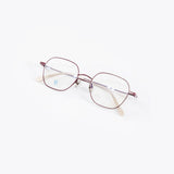 Knouun Square titanium glasses CODE. 103. C Brown