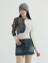Y2K See-through Multi Layer Top