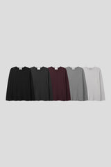 Lip u-neck long sleeve tee