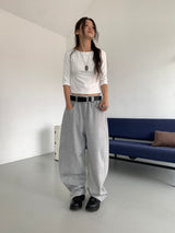 ベルトループスウェットパンツ (2C)