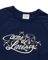 25FW WOMAN ミラーACベア長袖Tシャツ ダークネイビー