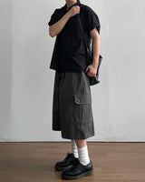 Punch Eyelet Bermuda Pants