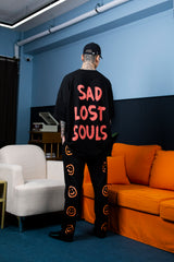 Absence of Happiness - Sad Lost Souls ワイドオーバーサイズT (ブラック)