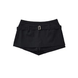 Belted Pinstripe Skort 233024993