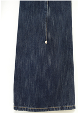 back rivet boots cut denim pants