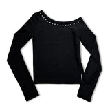 Stud Shirring Off Top (3colors)