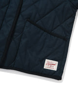 Women’s Collar Quilted Short Jacket Dark Navy