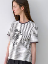 (T-7043)ストライプバイブTシャツ