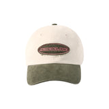 24FW TWO TONE APPLIQUE PATCH BALL CAP KHAKI