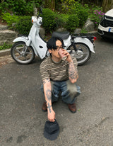 No.1244 R ストライプハーフT(3color)