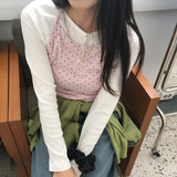 エイコーンポルカドットホルターネックノースリーブビスチェトップ (4 Colors)