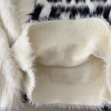 [Unisex] D Snow Lettering Angora Knitwear (2 colors)