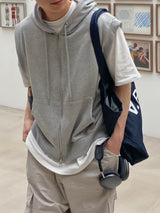 Half Hooded Sweat Vest 2C
