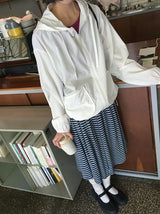 リュウジニストライプロングスカート