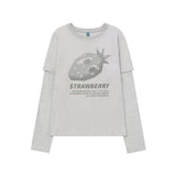 アッシュストロベリーレイヤード長袖Tシャツ  [3 color]