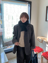 マベッツバルーンワイドデニム裏起毛パンツ