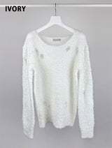 BOUCLE DAMAGE LOOSE KNIT (2C)