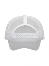 baby girl 8 cap white