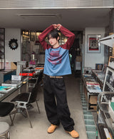 Vision Color Matching Raglan Long Sleeve