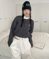 STITCH LOGO ROUND KNIT