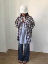 オリバーチェックシャツ(2color)