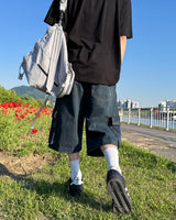 Cyven Cargo Bermuda Denim Pants