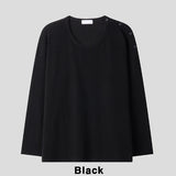 Waffle Button Wide Long Sleeve