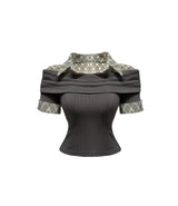 Rebecca layered off shoulder T