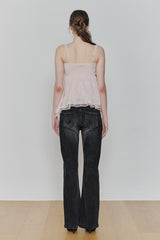 ROSE SHIRRING TOP pink