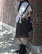 geek chic flare midi skirt