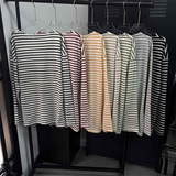 [Unisex] ストライプ ルーズフィット ロングスリーブ(7color)