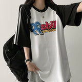 グランドカラーマッチングカラー ナグラントラックツーストリングストラップ オーバーフィットTシャツ