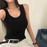 [BELLIDE MADE] Basic round camisole & sleeveless